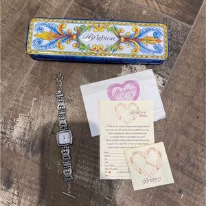 Collectible Brighton sterling silver watch with original packaging